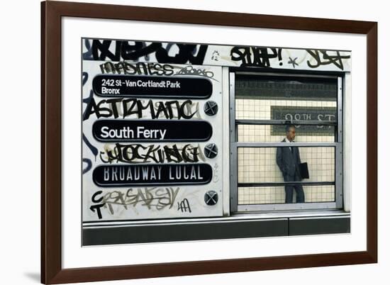 My Father in the Subway III, 1982-Max Ferguson-Framed Giclee Print