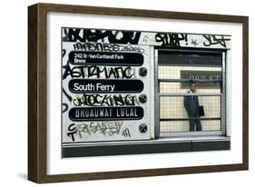 My Father in the Subway III, 1982-Max Ferguson-Framed Giclee Print