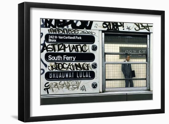 My Father in the Subway III, 1982-Max Ferguson-Framed Giclee Print