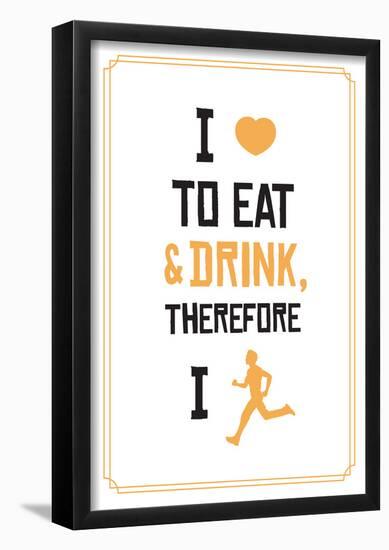 My Favorite Reasons To Run (Gold)-null-Framed Poster