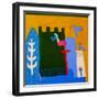 My favorite sculpture in Taormina, 1997, (oil on linen)-Cristina Rodriguez-Framed Giclee Print