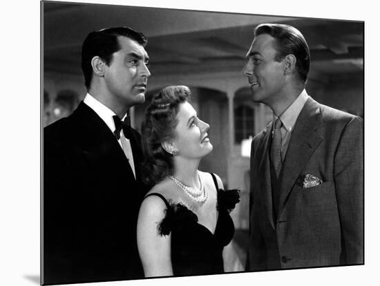 My Favorite Wife, Cary Grant, Irene Dunne, Randolph Scott, 1940-null-Mounted Photo