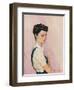 My Favourite Model (Mrs David Wright)-David Wright-Framed Art Print