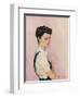 My Favourite Model (Mrs David Wright)-David Wright-Framed Art Print