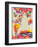 My Flying Zebra-Diela Maharanie-Framed Art Print