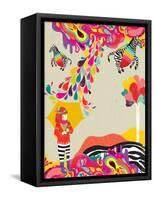 My Flying Zebra-Diela Maharanie-Framed Stretched Canvas