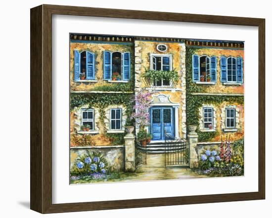 My French Villa-Marilyn Dunlap-Framed Art Print