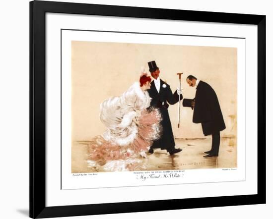 My Friend Mr White, C1870-1920-Jan van Beers-Framed Giclee Print