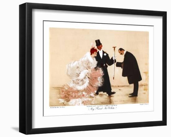 My Friend Mr White, C1870-1920-Jan van Beers-Framed Giclee Print