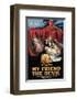 My Friend The Devil - 1922-null-Framed Giclee Print