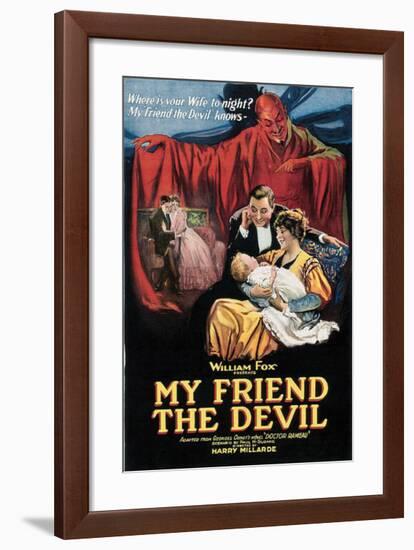 My Friend The Devil - 1922-null-Framed Giclee Print