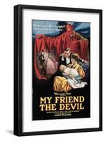 My Friend The Devil - 1922-null-Framed Giclee Print