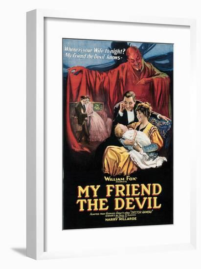 My Friend The Devil - 1922-null-Framed Giclee Print