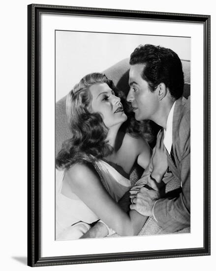 MY GAL SAL, 1942 directed by IRVING CUMMINGS Rita Hayworth and Victor Mature (b/w photo)-null-Framed Photo