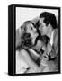 MY GAL SAL, 1942 directed by IRVING CUMMINGS Rita Hayworth and Victor Mature (b/w photo)-null-Framed Stretched Canvas