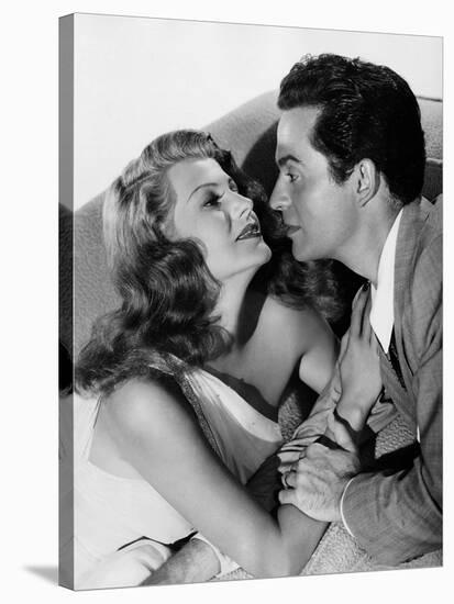 MY GAL SAL, 1942 directed by IRVING CUMMINGS Rita Hayworth and Victor Mature (b/w photo)-null-Stretched Canvas