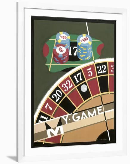 My Game-Brian James-Framed Giclee Print