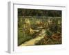 My Garden. the Bench, 1883-Edouard Manet-Framed Art Print