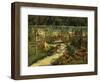 My Garden. the Bench, 1883-Edouard Manet-Framed Art Print