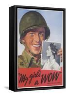 My Girl's a Wow Poster-Adolph Treidler-Framed Stretched Canvas