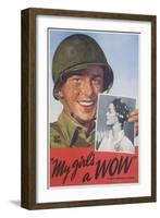 My Girl's a Wow Poster-Adolph Treidler-Framed Giclee Print