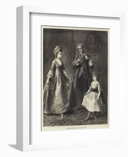 My Great-Grandmother's First Dancing Lesson-Ebenezer Newman Downard-Framed Giclee Print