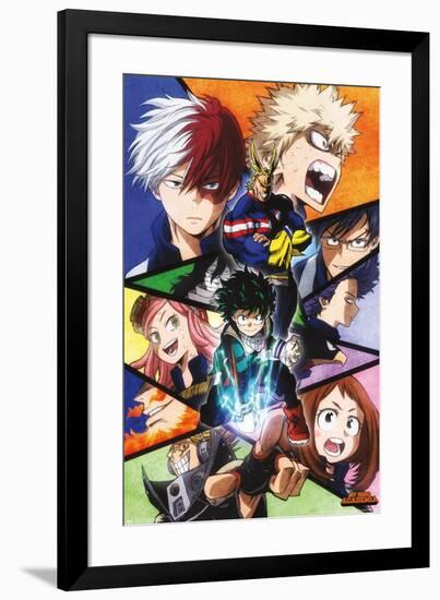 MY HERO ACADEMIA - FACES-null-Framed Poster