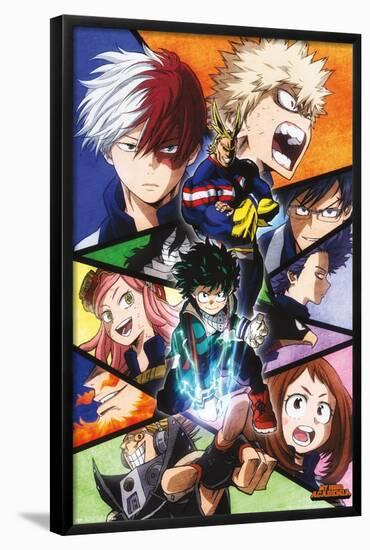 MY HERO ACADEMIA - FACES-null-Framed Poster