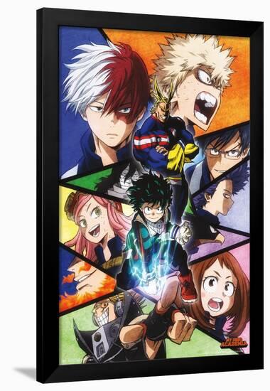 My Hero Academia - Faces-Trends International-Framed Poster