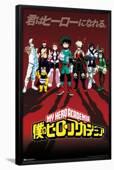 My Hero Academia - Group Pose-Trends International-Framed Poster