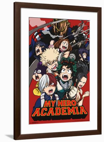 MY HERO ACADEMIA - KEY ART 2-null-Framed Poster