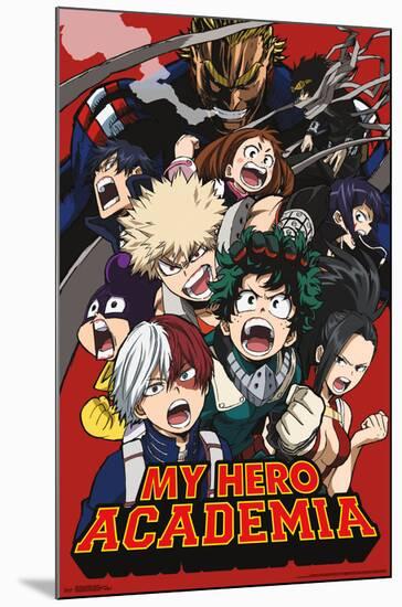 MY HERO ACADEMIA - KEY ART 2-null-Mounted Poster