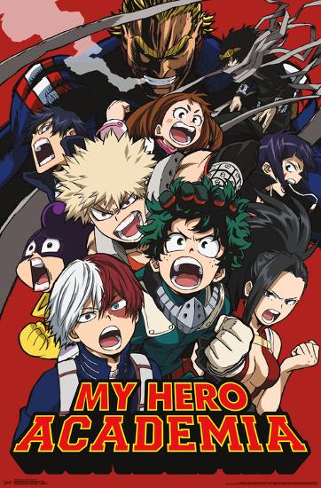 MY HERO ACADEMIA - KEY ART 2-null-Lamina Framed Poster