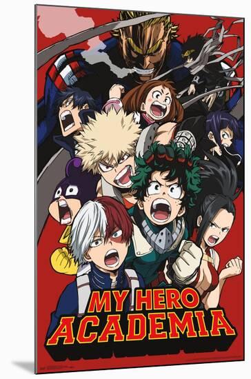 My Hero Academia - Key Art 2-Trends International-Mounted Poster