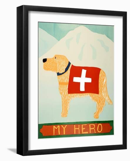 My Hero Golden-Stephen Huneck-Framed Giclee Print