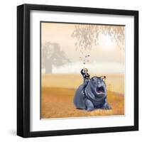 My Hippo Friend-Nancy Tillman-Framed Art Print