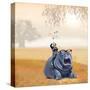 My Hippo Friend-Nancy Tillman-Stretched Canvas