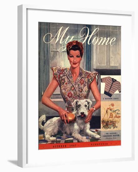 My Home, Housewives and Dogs Magazine, UK, 1947-null-Framed Giclee Print
