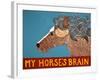 My Horses Brain-Stephen Huneck-Framed Giclee Print