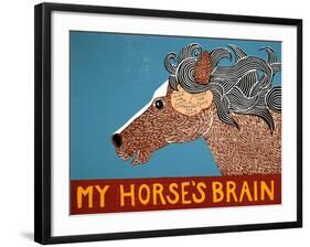 My Horses Brain-Stephen Huneck-Framed Giclee Print