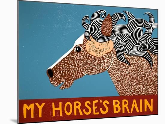 My Horses Brain-Stephen Huneck-Mounted Giclee Print