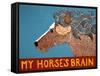 My Horses Brain-Stephen Huneck-Framed Stretched Canvas