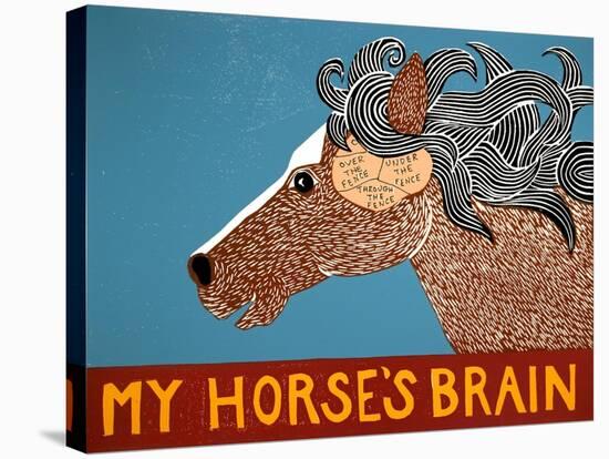 My Horses Brain-Stephen Huneck-Stretched Canvas