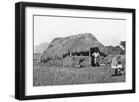 My House in Camp on the Guaso Nyiro, from 'Big Game Shooting on the Equator', 1908-Francis Arthur Dickinson-Framed Giclee Print