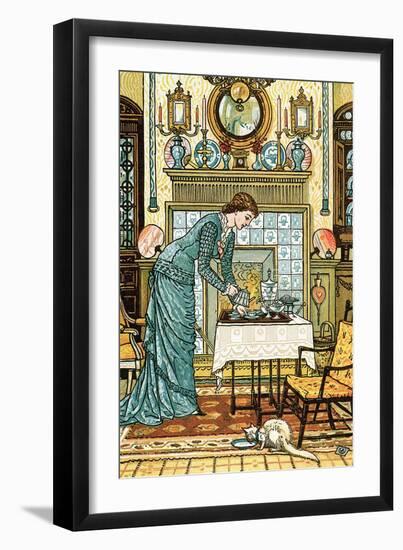 My Lady's Chamber, Frontispiece to "The House Beautiful"-Walter Crane-Framed Giclee Print