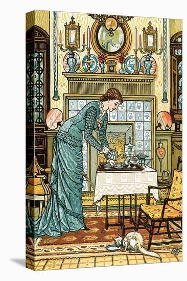 My Lady's Chamber, Frontispiece to "The House Beautiful"-Walter Crane-Stretched Canvas