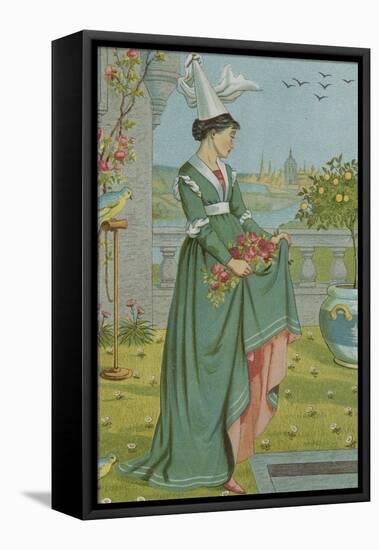 My Lady's Garden-Walter Crane and Kate Greenaway-Framed Stretched Canvas