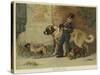 My Lady's Pets-John Charles Dollman-Stretched Canvas