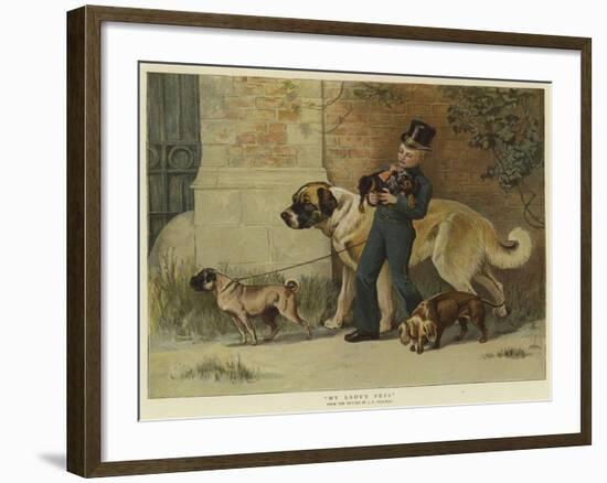 My Lady's Pets-John Charles Dollman-Framed Giclee Print