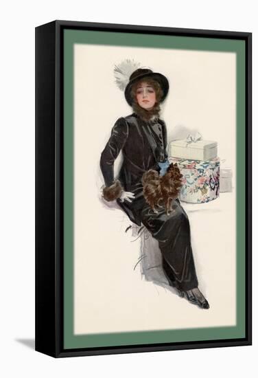 My Lady Waits-Harrison Fisher-Framed Stretched Canvas